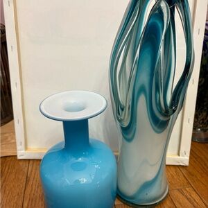 6 Hand blown Murano Elegant Vases